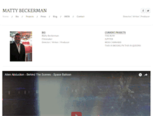 Tablet Screenshot of mattybeckerman.com